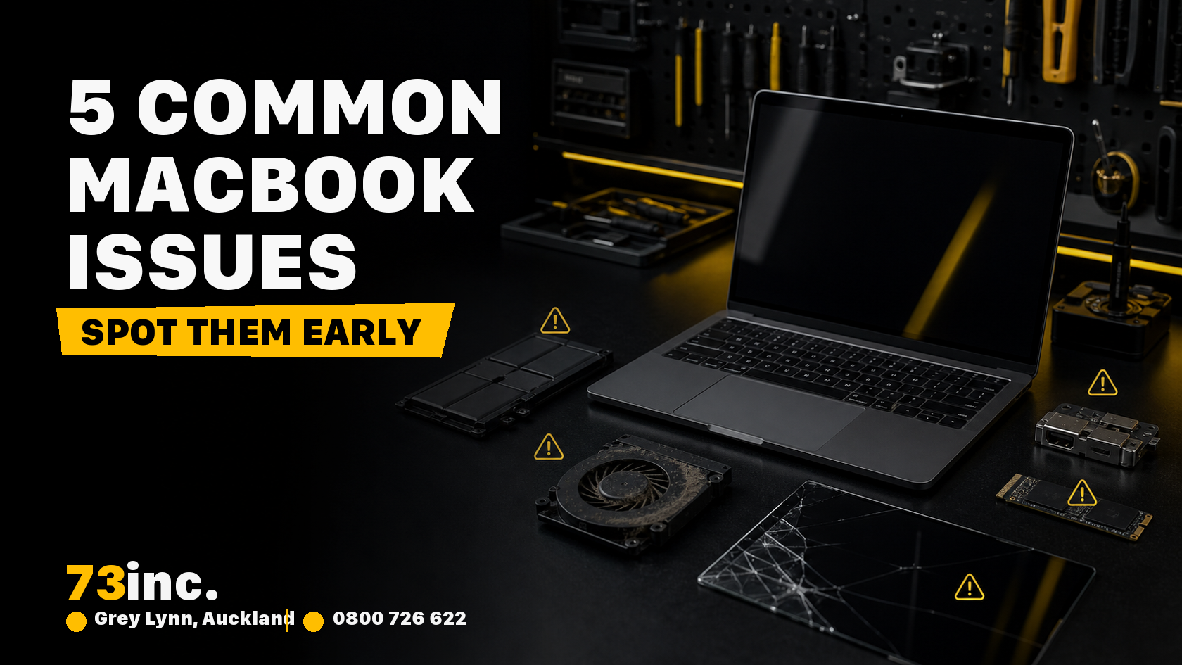 73inc blog image for 5 Common MacBook Issues and How to Spot Them Early