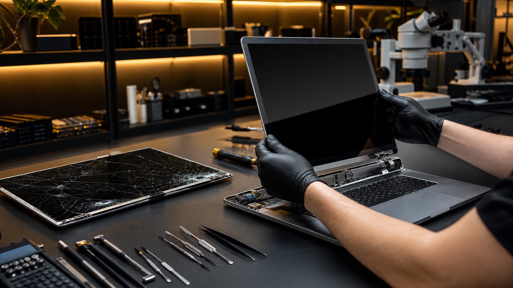 Modern MacBook screen repair and replacement service at 73inc Auckland