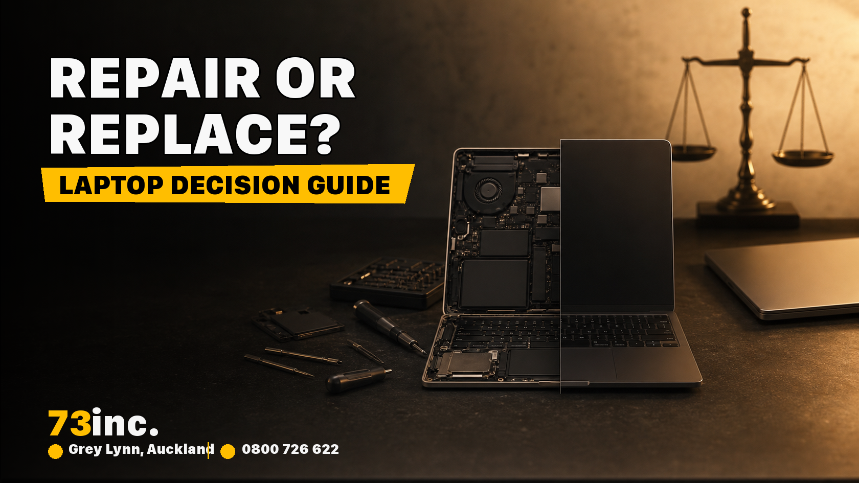Repair or Replace Your Laptop? Here’s How to Decide with Help from 73inc 1 73inc blog image for Repair or Replace Your Laptop? Here’s How to Decide with Help from 73inc