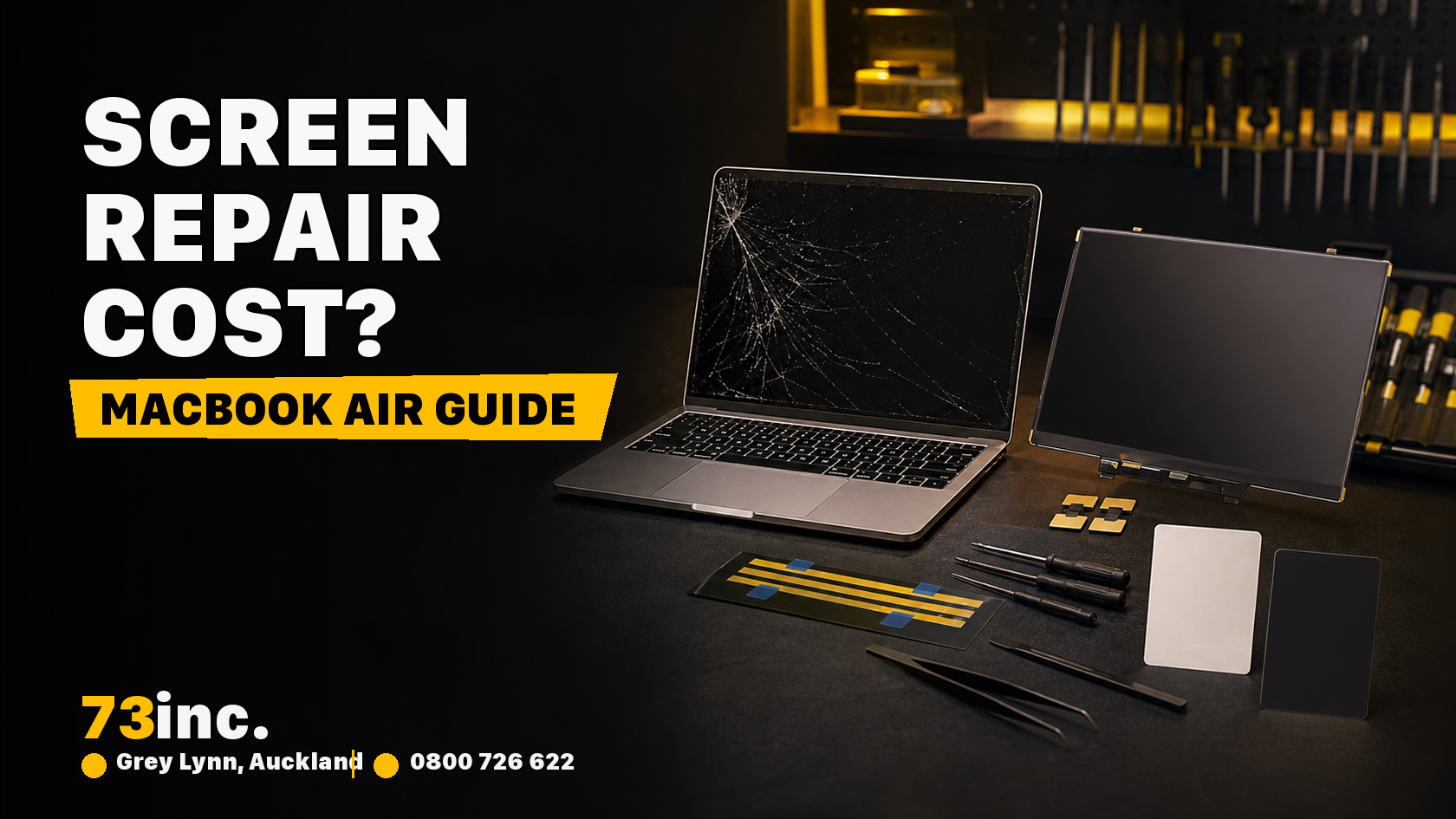 73inc blog image for The True Cost of MacBook Air Screen Repairs: Is It Worth Going to an Apple Store?