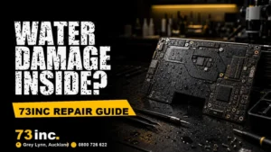 73inc blog image for Water Damage MacBook Logic Board: What Actually Happens and How to Fix It